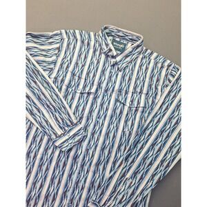 Vintage Wrangler Pearlsnap Shirt Mens Medium Aztec Pattern Western Rodeo Chore